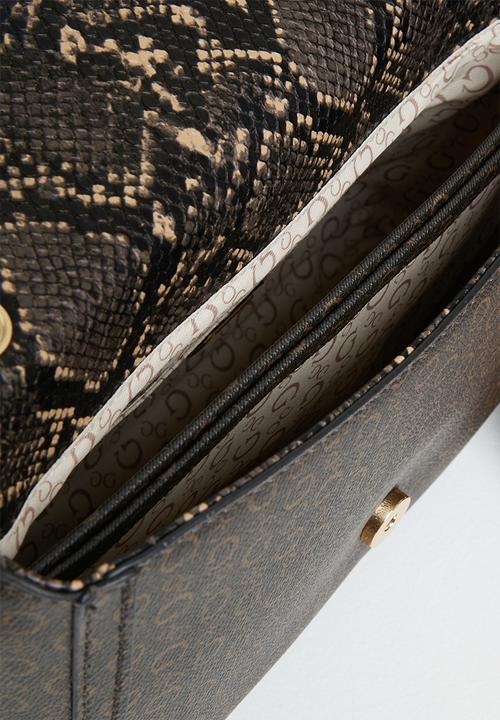 GUESS - Huntsville crossbody flap - brown