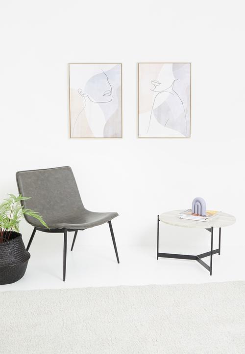 Sixth Floor - Minimalist single line art - set of 2
