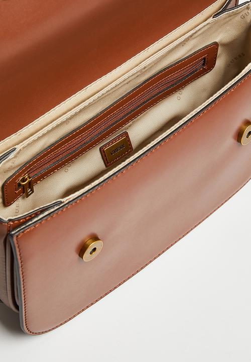 GUESS - Hensley convertible shoulder bag - light rum