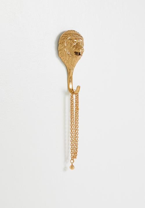 H&S - Lion Animal Hook - Gold