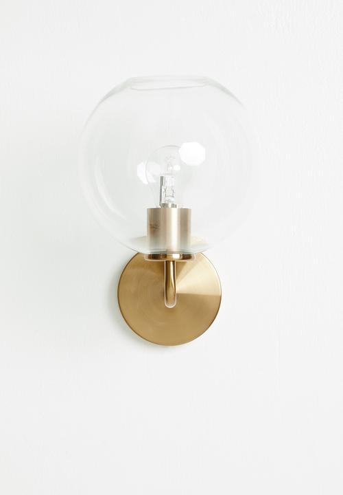 Sixth Floor - Glass wall light - gold