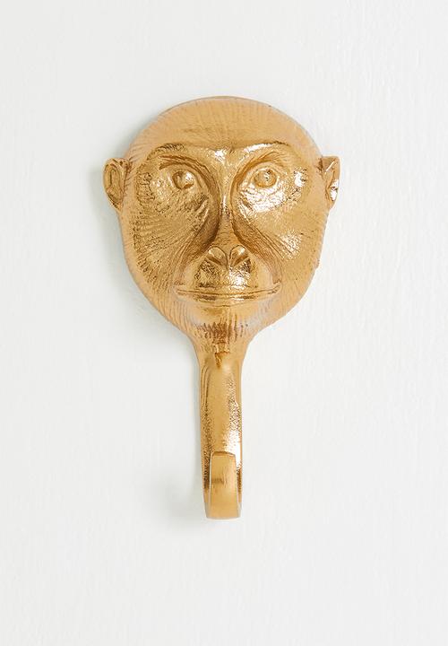 H&S - Monkey Animal Hook - Gold