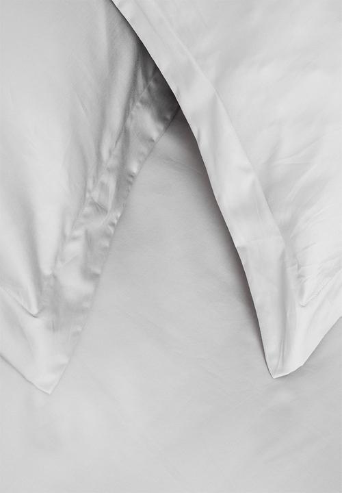 Sheraton Textiles - 400TC Egyptian Cotton straight stitch duvet cover set - grey 