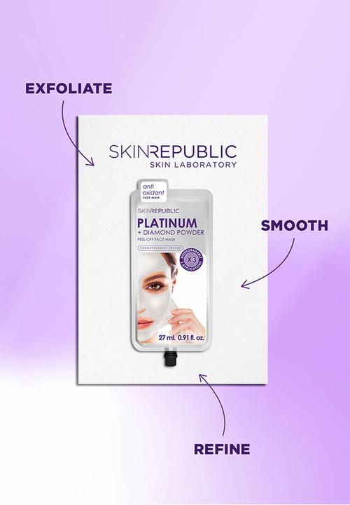 Skin Republic - Platinum Peel-Off Face Mask (3 Masks)