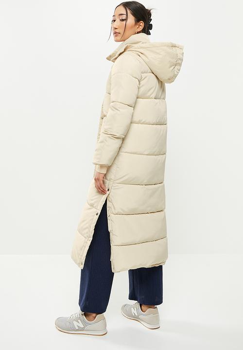 dailyfriday - Midi length puffer - off white