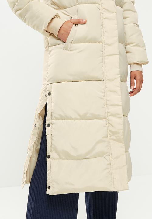 dailyfriday - Midi length puffer - off white