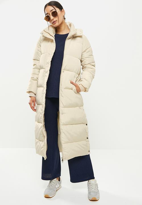 dailyfriday - Midi length puffer - off white