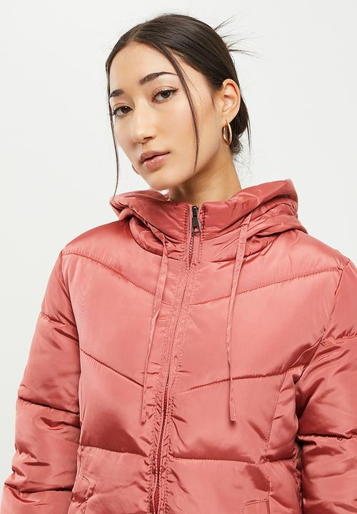 dailyfriday - Hooded puffer - red