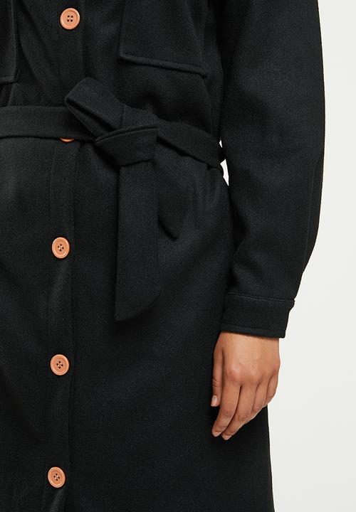 dailyfriday - Longer length shacket - black