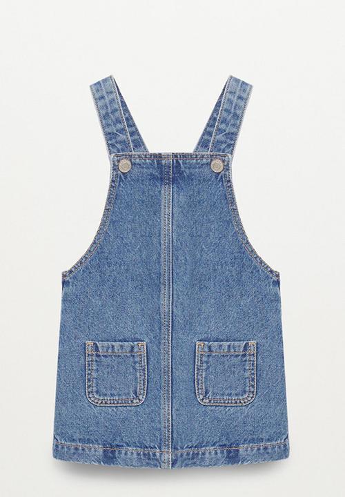 MANGO - Dungaree dress elva - blue
