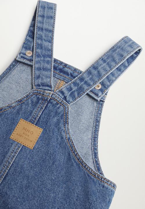 MANGO - Dungaree dress elva - blue