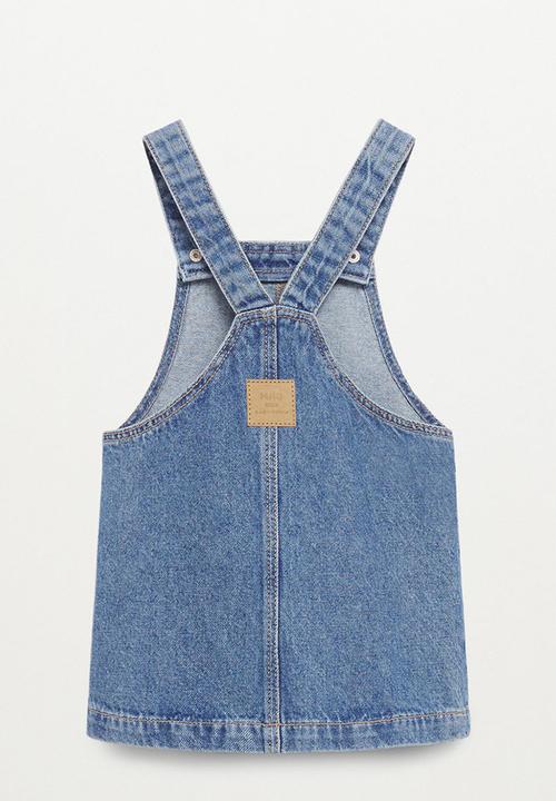 MANGO - Dungaree dress elva - blue