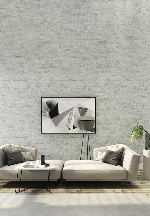 Sixth Floor - Dabbed effect printed wallpaper - blue