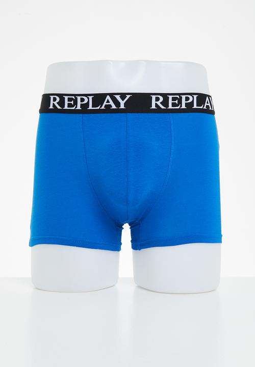 Replay - Replay boxer style 01/c basic cuff logo 3pcs box - multi