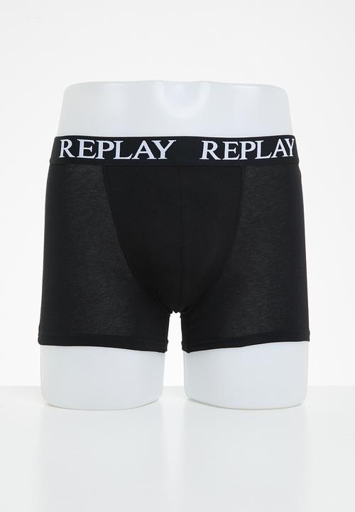 Replay - Replay boxer style 01/c basic cuff logo 3pcs box - multi