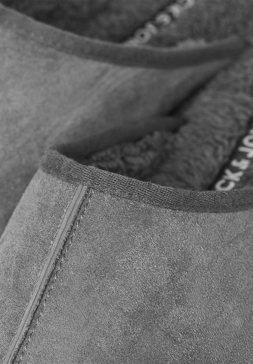 Jack & Jones - Dudley microfiber slipper - grey