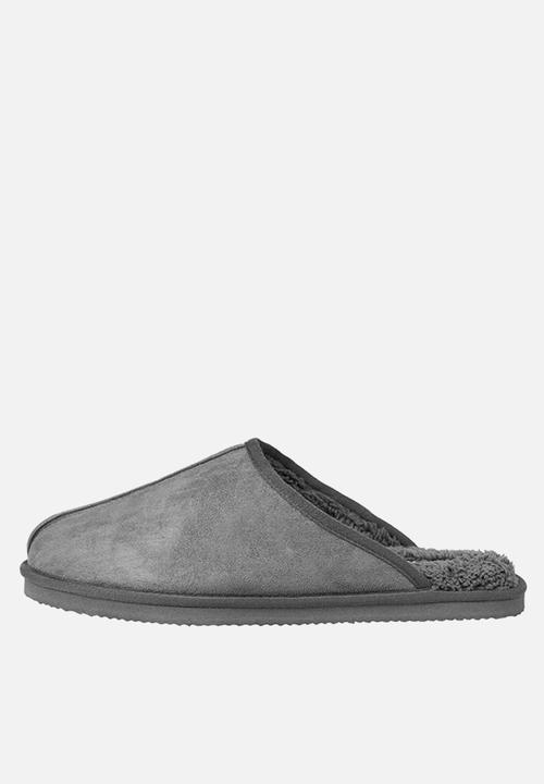 Jack & Jones - Dudley microfiber slipper - grey