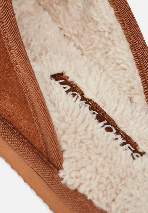 Jack & Jones - Dudley microfiber slipper - almond