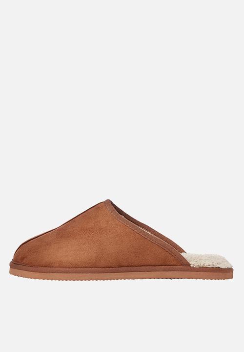 Jack & Jones - Dudley microfiber slipper - almond