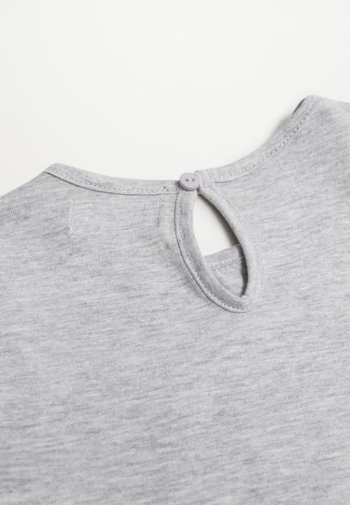 MANGO - T-shirt italy - gray