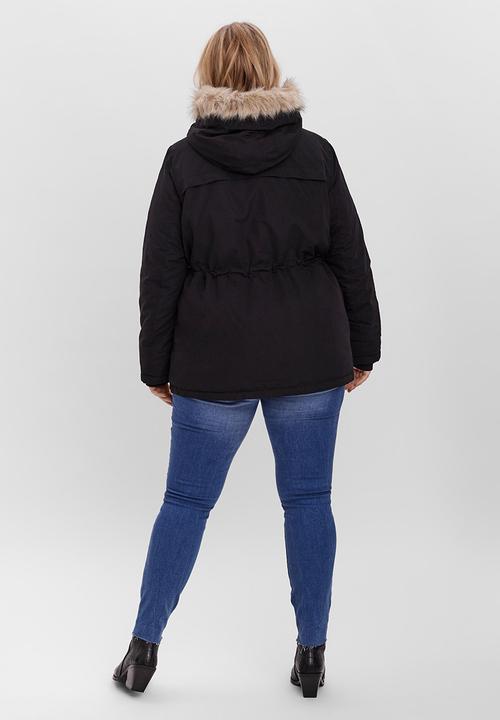 Vero Moda - Curve agnes beate parka - black