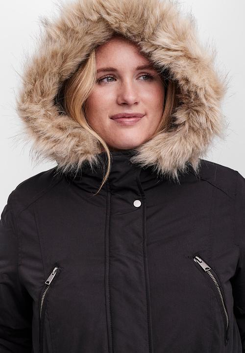 Vero Moda - Curve agnes beate parka - black
