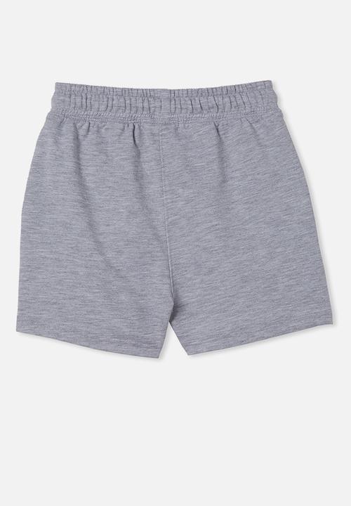 Cotton On - Henry slouch short 60/40 - light grey marle