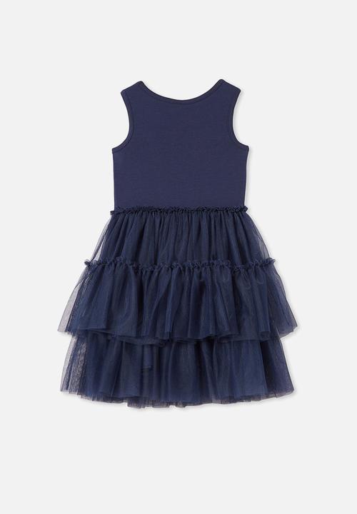 Cotton On - Iris dress up dress - indigo/tropical floral