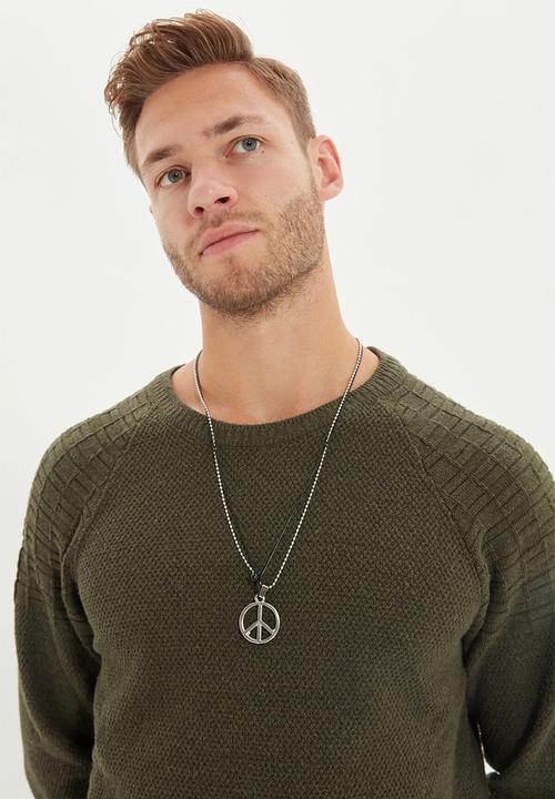 Trendyol - Peace necklace - silver