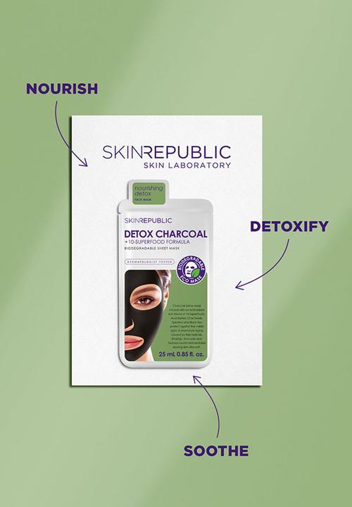 Skin Republic - Superfood Detox + Charcoal Face Mask