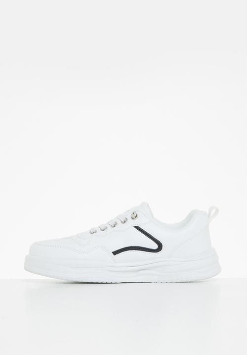 Rebel Republic - Boys sporty sneaker - white & black