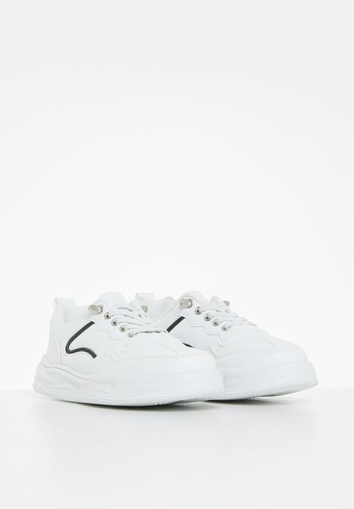 Rebel Republic - Boys sporty sneaker - white & black