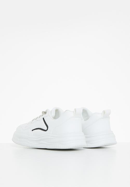 Rebel Republic - Boys sporty sneaker - white & black