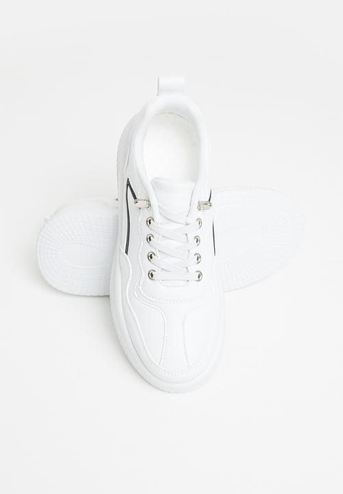 Rebel Republic - Boys sporty sneaker - white & black