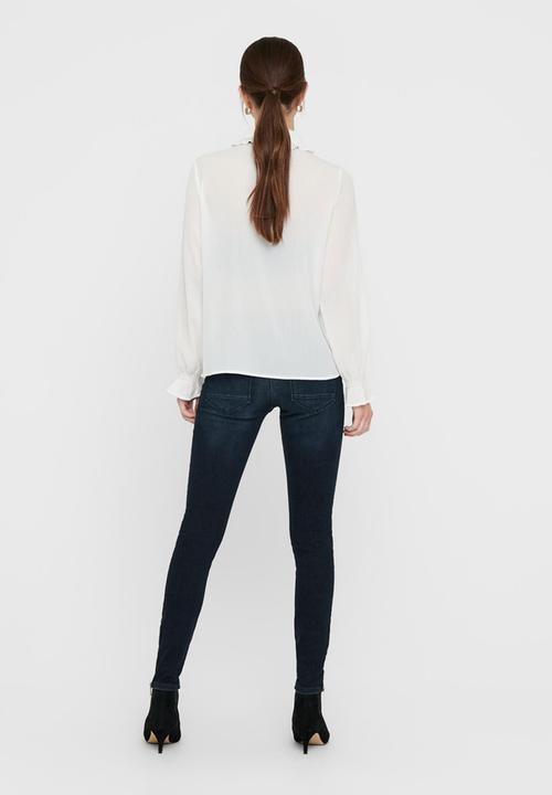 ONLY - Gerry long sleeve shirt - white