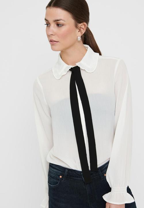 ONLY - Gerry long sleeve shirt - white