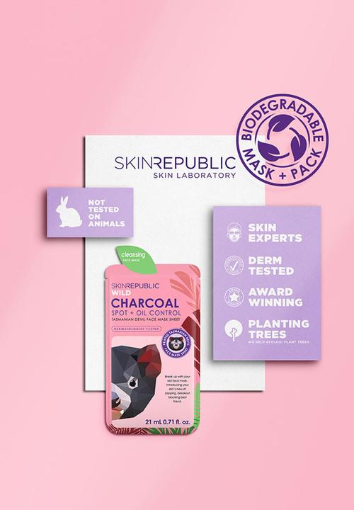 Skin Republic - Charcoal Spot + Oil Control Tasmanian Devil Face Mask Sheet