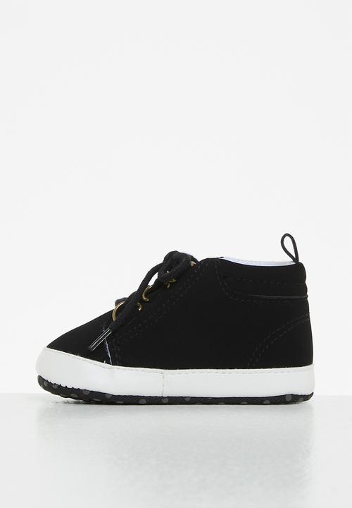Pop Candy - Boys lace up sneakers - black