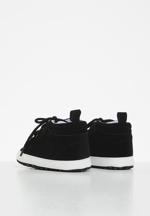 Pop Candy - Boys lace up sneakers - black