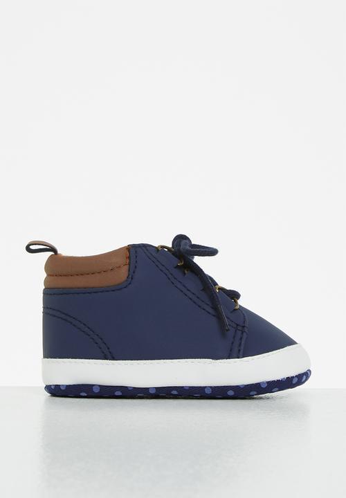 Pop Candy - Boys lace up sneakers - navy