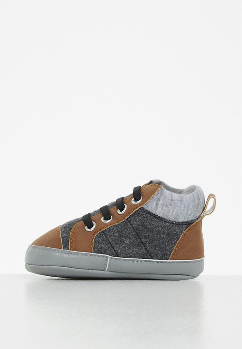 Pop Candy - Boys lace up sneakers - grey