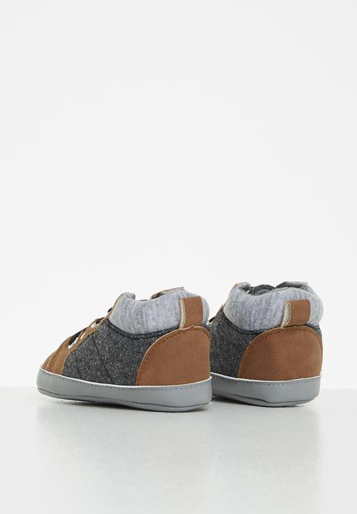 Pop Candy - Boys lace up sneakers - grey