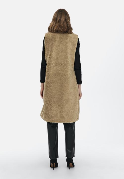 ONLY - Evelin teddy waistcoat - nomad