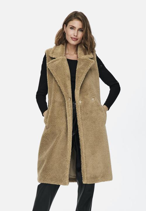 ONLY - Evelin teddy waistcoat - nomad