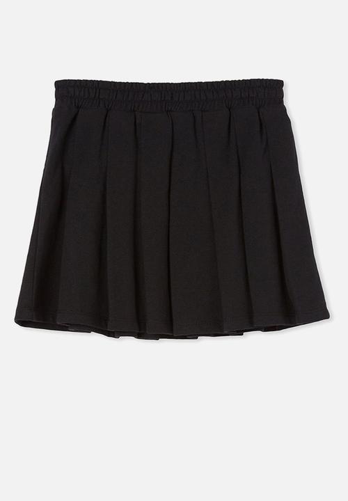 Cotton On - Heather pleated skirt - black