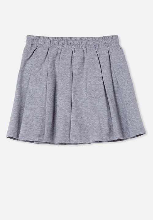 Cotton On - Heather pleated skirt - light grey marle