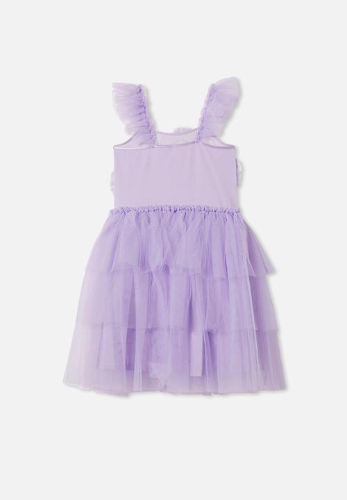 Cotton On - Iris dress up dress - lilac drop/sparkle hearts