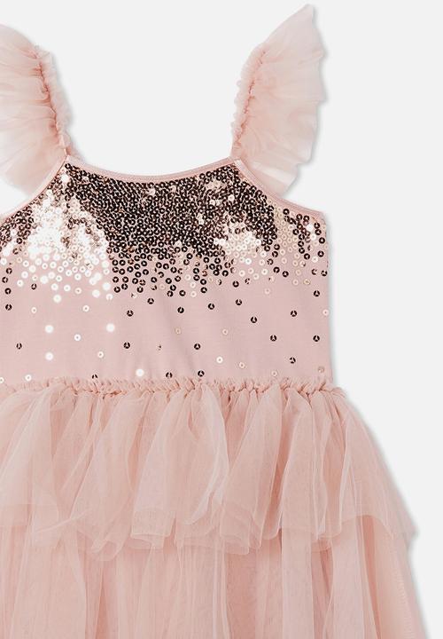 Cotton On - Iris dress up dress - dusty pink/sparkle