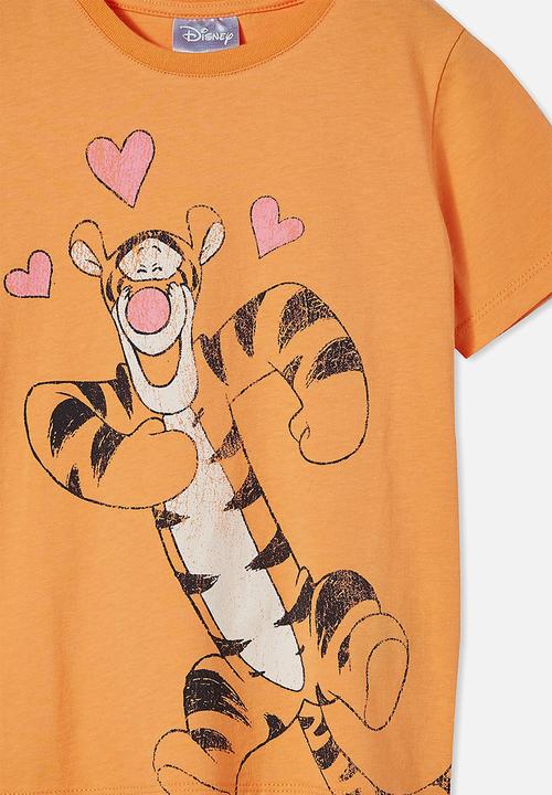 Cotton On - License short sleeve tee - lcn dis tigger hearts/melon pop