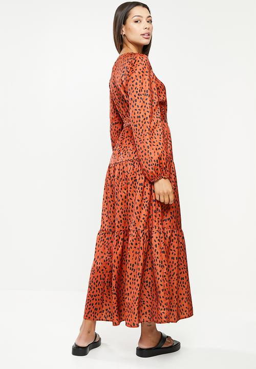 dailyfriday - Maxi tiered dress - rust
